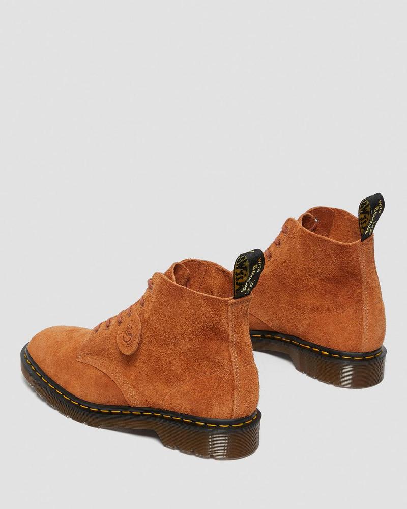 Dr Martens 101 Made in England Suede Enkellaars Dames Bruin | NL 98LIS